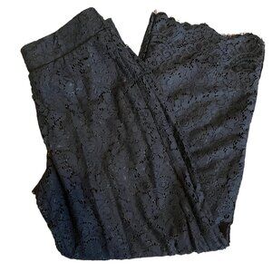 EUC Isaac Mizrahi Black Lace Pants Size: XSP